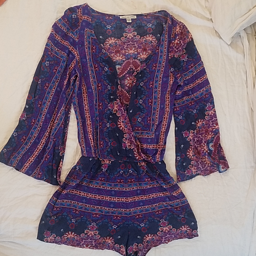 American Eagle Boho Print romper